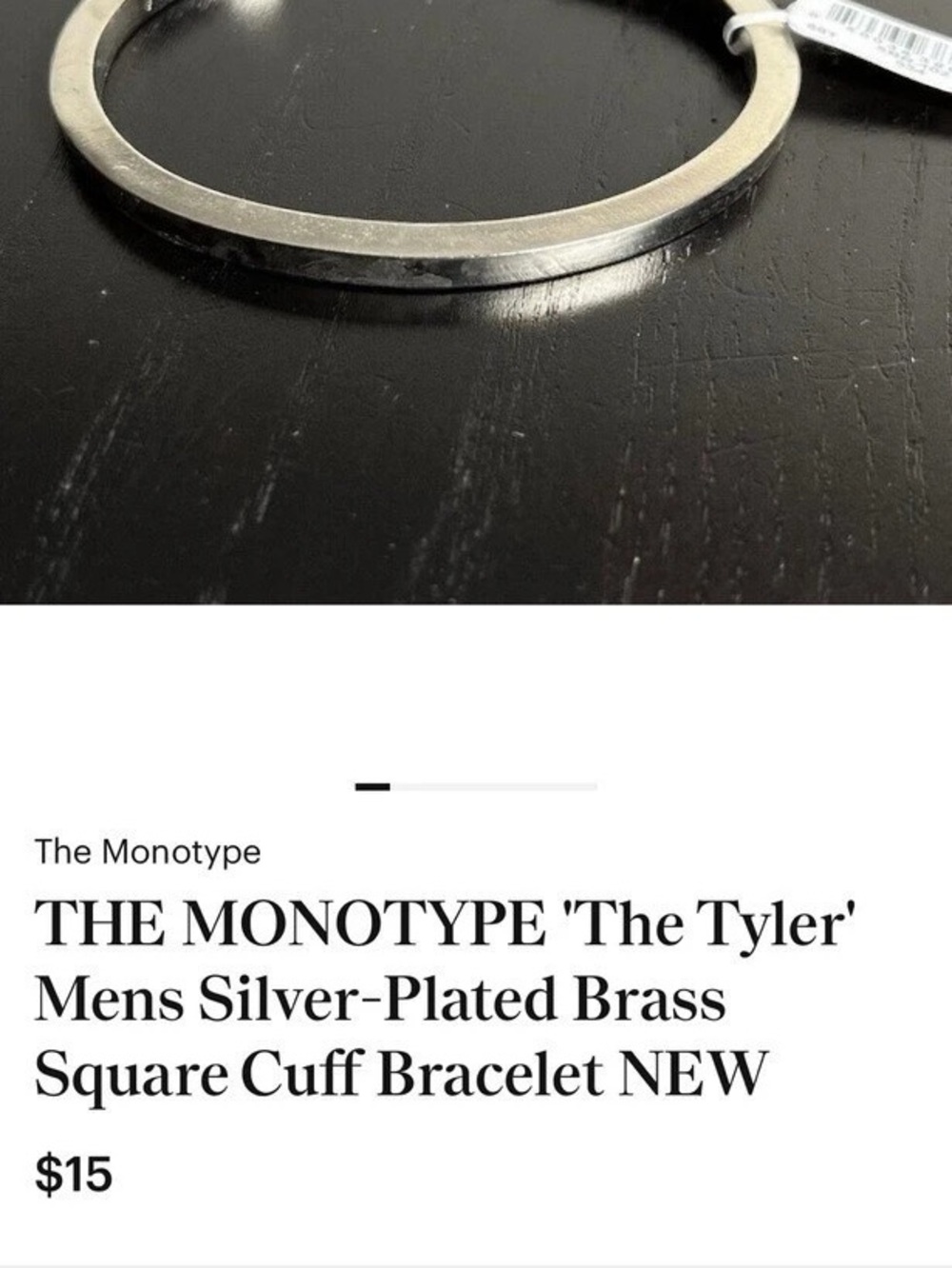 The Monotype The Tyler Silver-Plated Brass Cuff NWT lot of 2